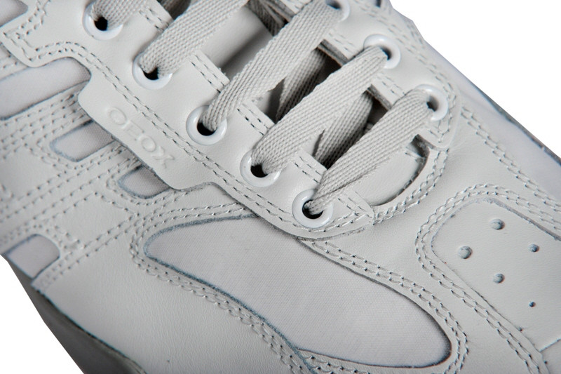 Geox Respira Schuhe Snake L weiß Sneakers