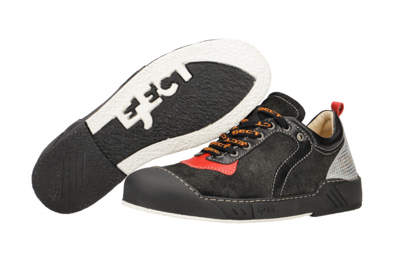 Eject Puzzle Schuhe schwarz rot silber 20233