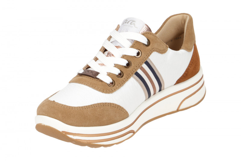 ARA Sapporo Schuhe Damen Sneaker braun weiß 12-32442
