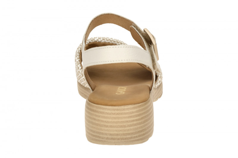 Gabor Sandalette weiß beige H-Weite 82.814.61