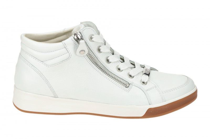 ARA Rom Schuhe Mid-Sneaker weiß Glattleder 12-44499