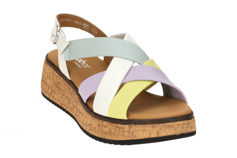 Gabor Plateau Sandalen bunt Nappa 62.823.22