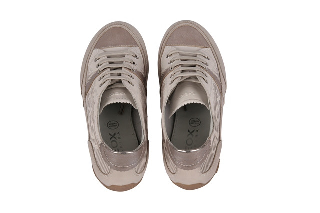 Geox Moena Schuhe beige weiß