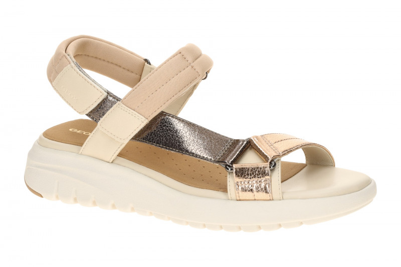Geox Flextride Sandalen rose beige metallic D65BSD