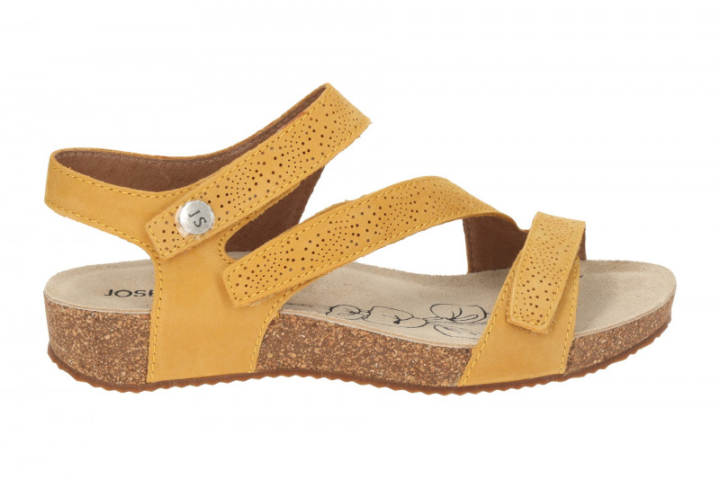 Josef Seibel Sandale Tonga 78 gelb Klett-Riemchen 78578