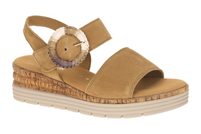 Gabor Keil Sandale hellbraun Velour 82.706.35