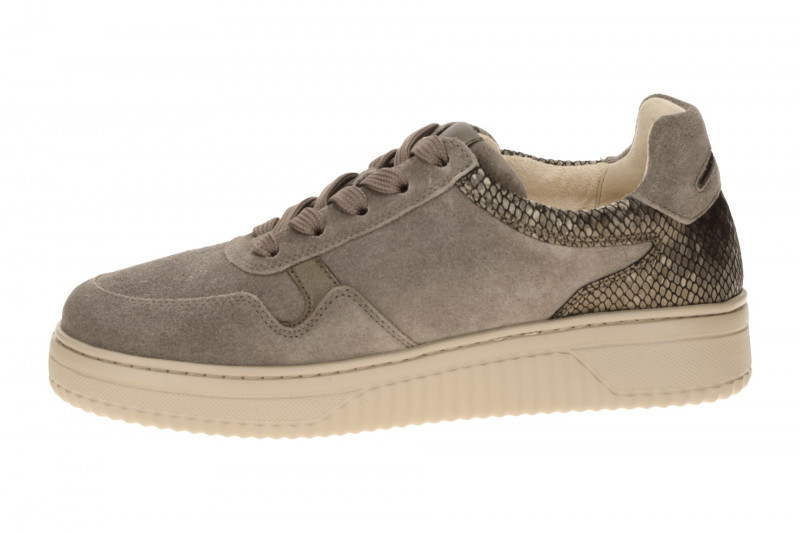 Gabor Comfort Sneakers taupe grau metallic K-Weite 6016.01