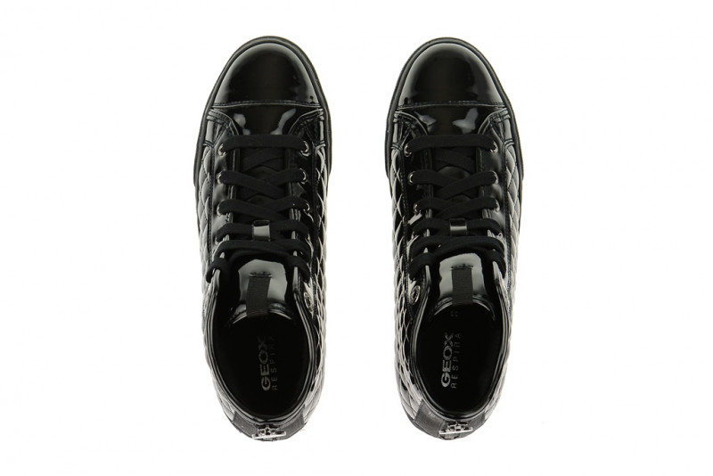 Geox New Club Stiefel schwarz Lack