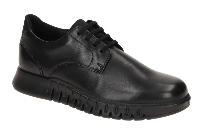 Ecco Gruuv Schuhe schwarz Derby Schnürer 512314