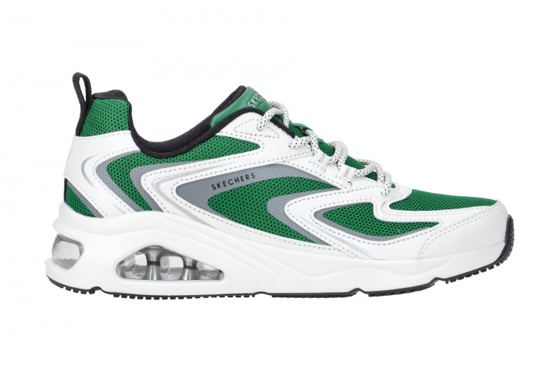 Skechers UNO Schuhe weiß grün Damen Sneakers 177424