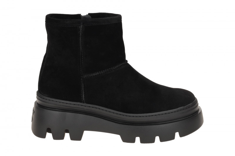 Paul Green Winter Stiefelette schwarz Velour 8113