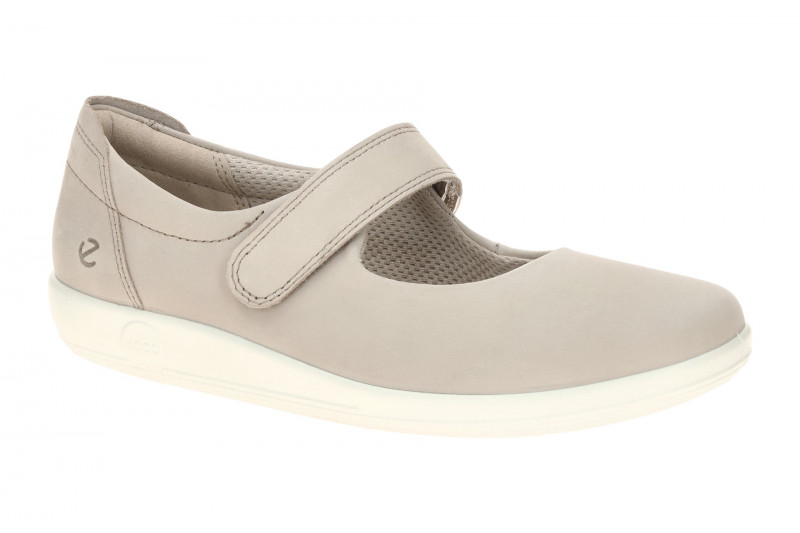 Ecco Soft 2 Schuhe Mary-Jane Ballerina grau 207503