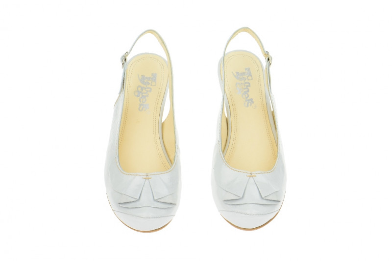 Tiggers Sling Pumps Sara in weiß Lackleder