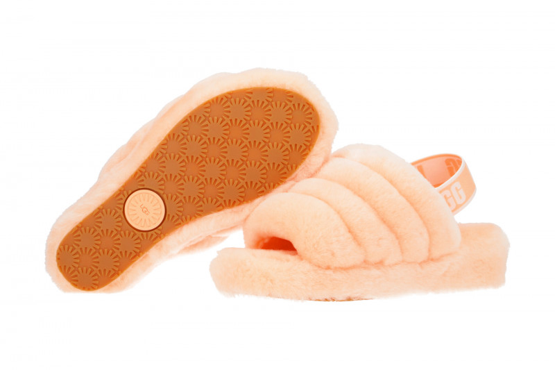 UGG Fluff Yeah Slide Hausschuhe rosa scallop