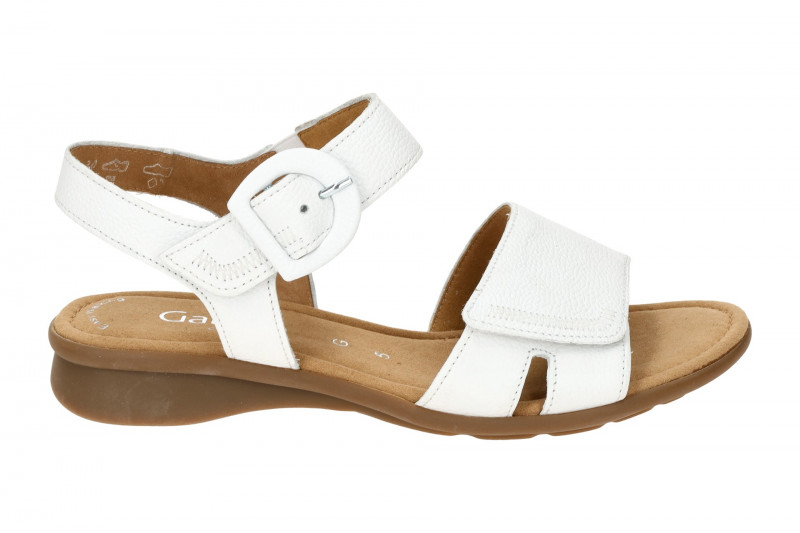 Gabor comfort Sandale weiß Klett Riemchen 66.062.50