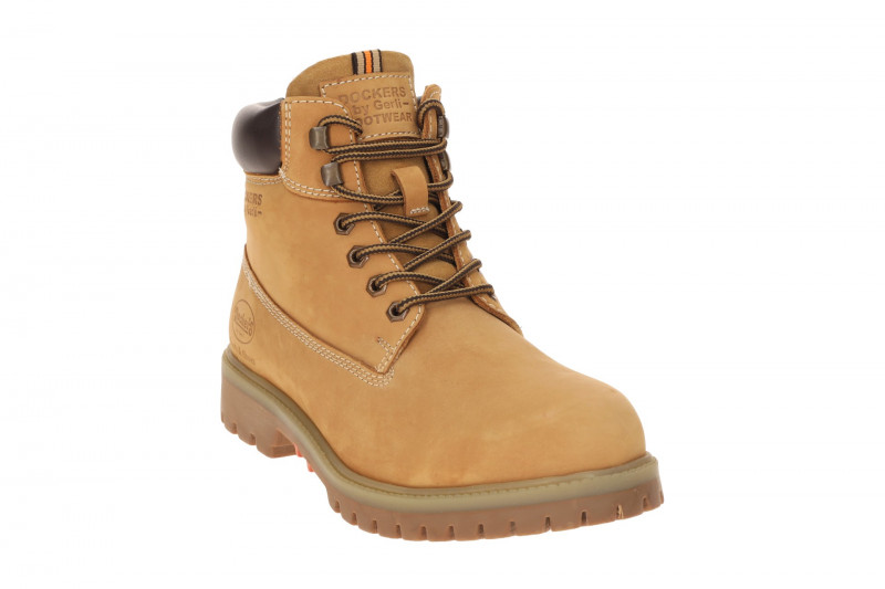 Dockers Winter Schuhe Stiefelette gelb Herren Warmfutter Boots 53AX103