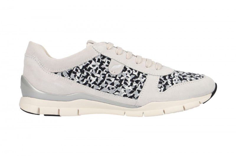 Geox Schuhe Sukie weiß grau karo
