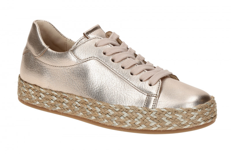 Gabor Schuhe Sneakers beige gold metallic 63.270.62