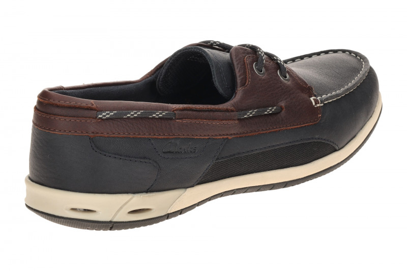 Clarks Orson Sail Schuhe blau Herren Bootsschuhe 26186198