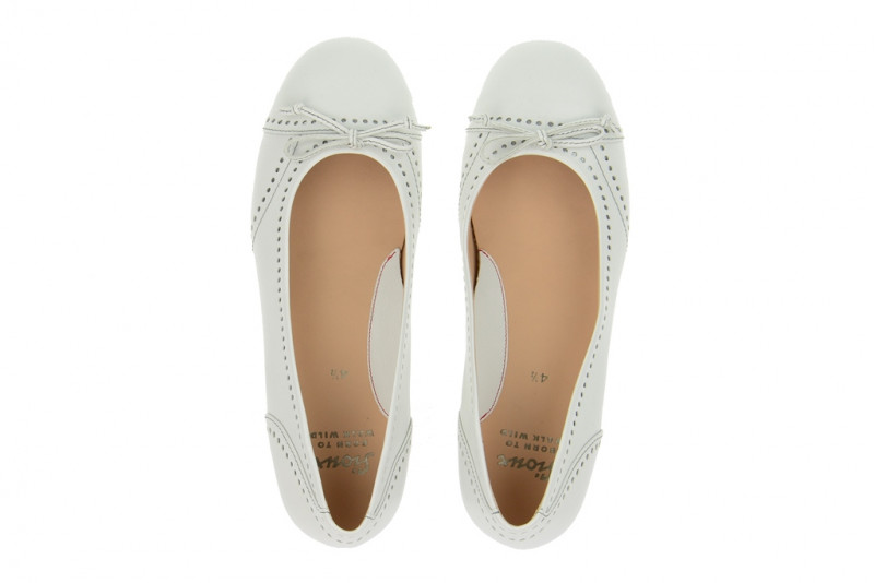 Sioux Maura Ballerinas weiß silber - 52881