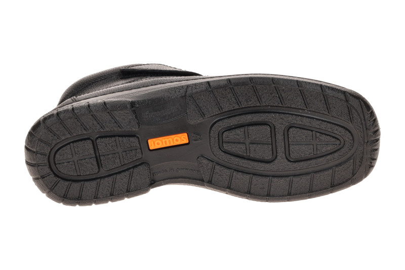JOMOS Warmfutter Stiefelette schwarz H-Weite Klett 406501
