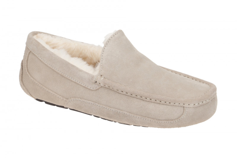 UGG ASCOT Mokassin Schuhe grau Velour 1101110