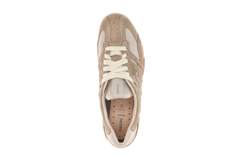 Geox Snake Schuhe beige creme Damen Sneakers D65B0A