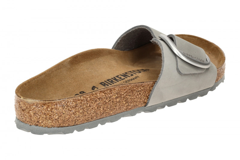 Birkenstock Madrid Big Buckle Pantolette grau Normal-Weit 1021707