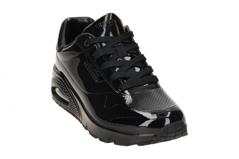 Skechers Uno Schuhe Sneakers schwarz Lack 177142