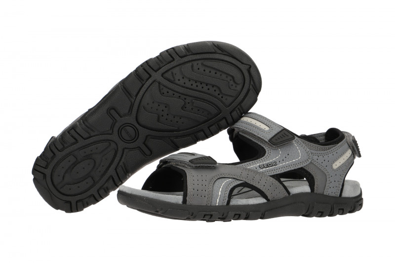 Geox Strada Herren Sandale grau U8224D
