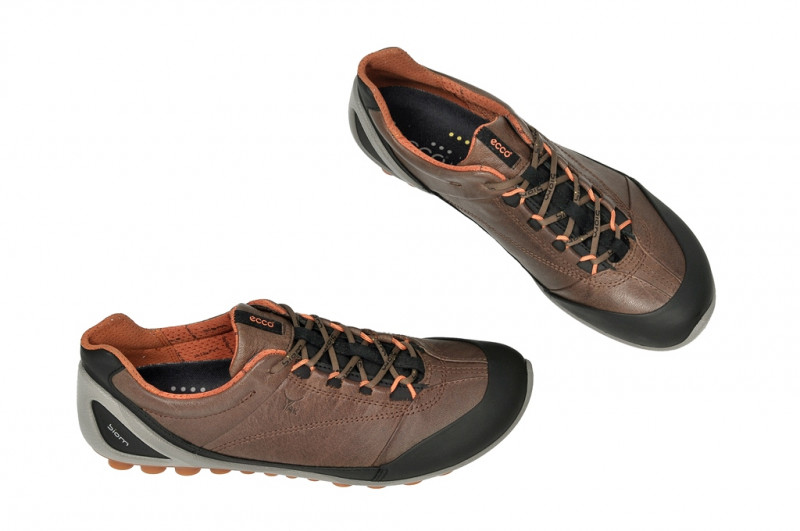 Ecco Biom Zero Schuhe in schwarz braun Yak-Leder Halbschuhe