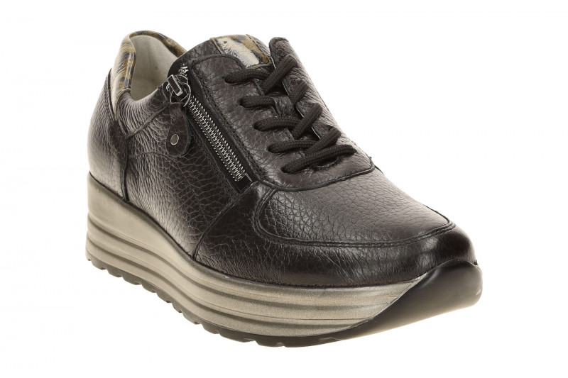 Waldläufer Lana Plateau Schuhe schwarz grau metallic 758009