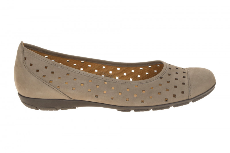 Gabor Slipper Ballerina grau braun 84.169.19