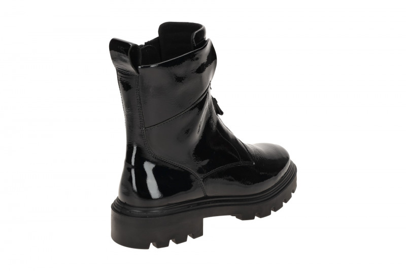 ARA Manchester Stiefelette schwarz Lack H-Weite