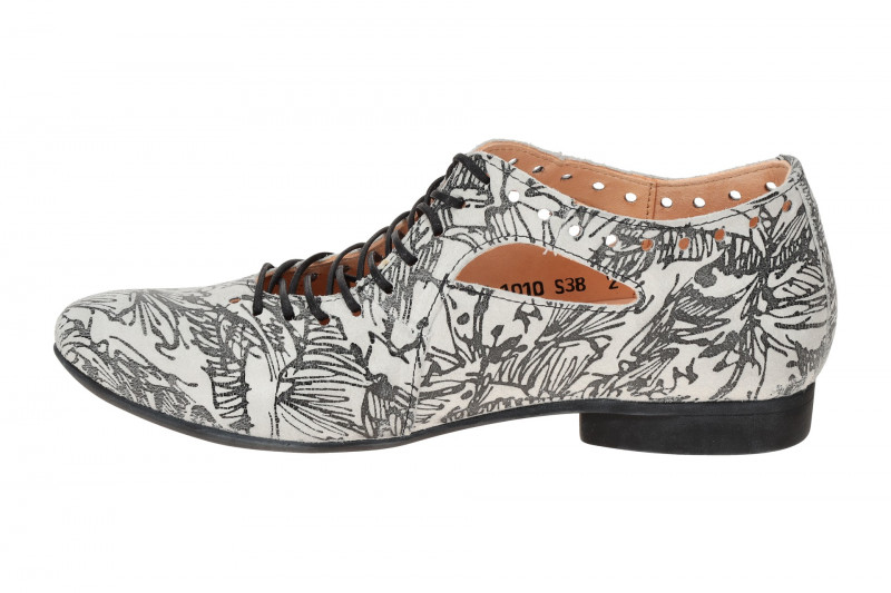 Think Guad Schuhe weiß grau schwarz Print 565