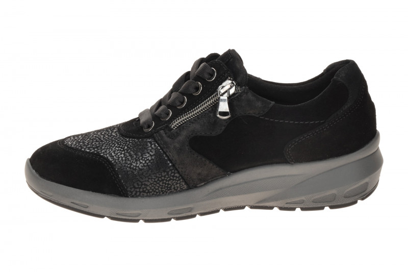 Waldläufer Tonia Schuhe schwarz Leo Muster M-Weite 831M01