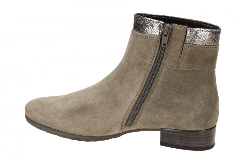 Gabor comfort Stiefelette grau Velour H-Weite 32.713.30