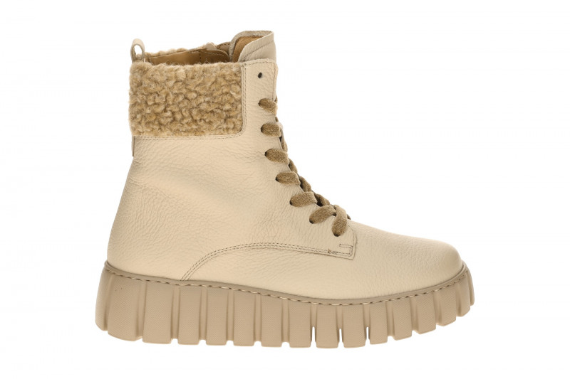 Gabor Plateau Stiefelette beige Fellkragen 76.786.52