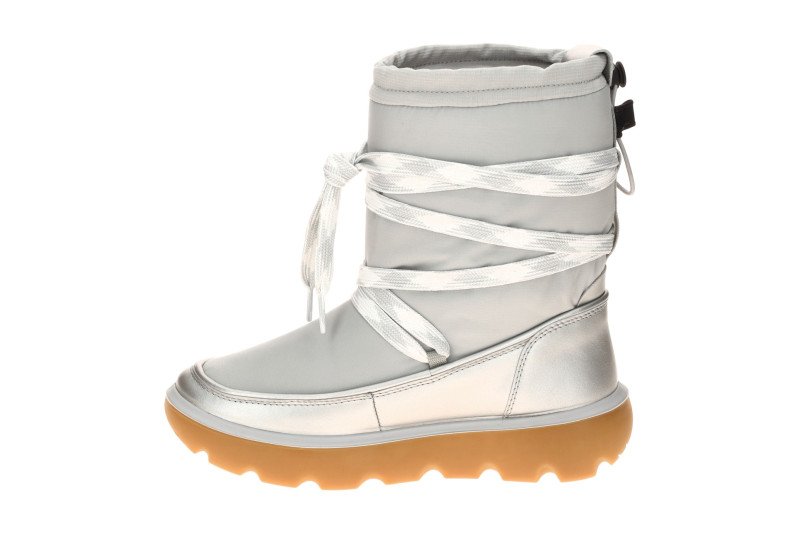 ecco Glacia Stiefel Schlupf Boots grau silber Wasserdicht Primaloft 243303