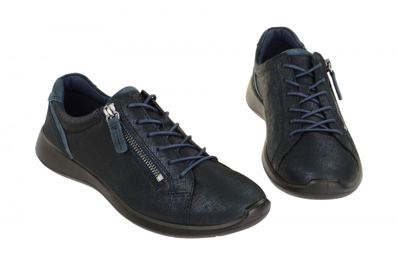 Ecco Soft 5 Schuhe dunkelblau Damen Sneaker