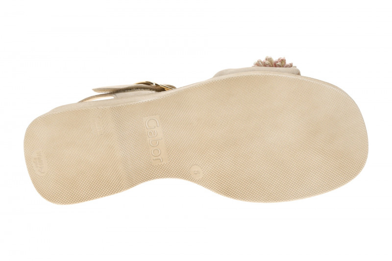 Gabor Fashion Plateau Sandalette grau multi Blumen 84.525.12