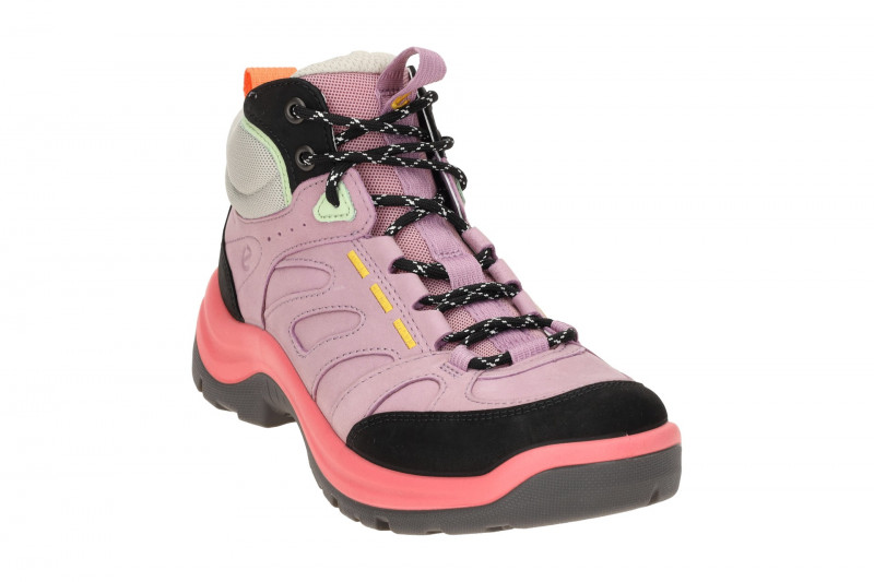 Ecco Offroad Schuhe Wander Stiefel Damen lila wasserdicht 822413