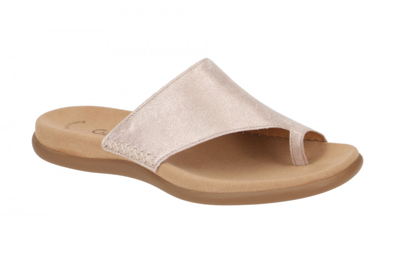 Gabor Zehentrenner Pantolette rosa metallic