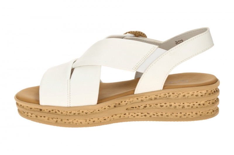 Gabor Plateau Sandale weiß Nappa 84.556.20