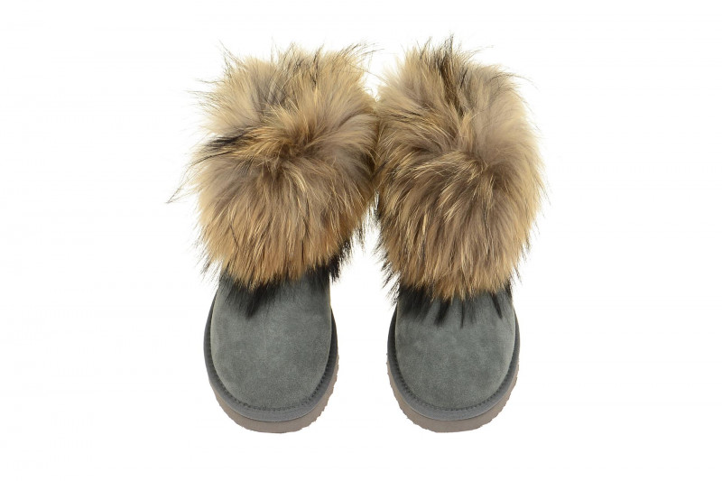 Oog Stiefel grau Fell Boots OB0542