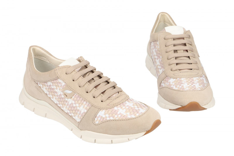 Geox Sneaker Schuhe Sukie beige karo