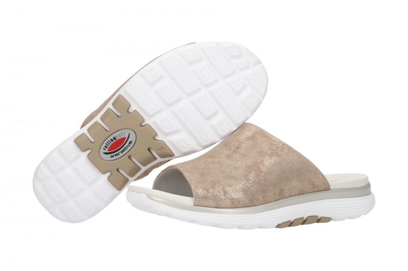 Gabor RollingSoft Pantolette beige metallic