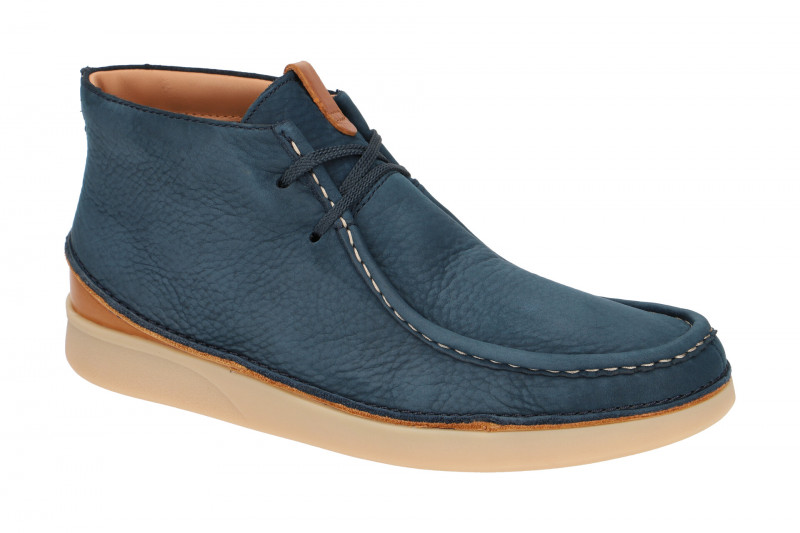 Clarks Oakland Mid Schuhe blau Nubuck