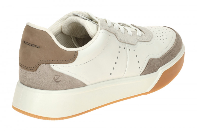 ecco Street Court Schuhe weiß taupe grau 539814