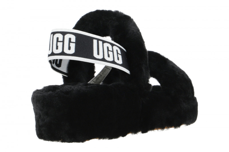 UGG Oh Yeah Hausschuhe schwarz Fell 1107953